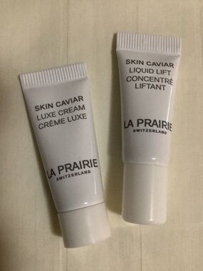 LA PRAIRIE DELUXE SAMPLES SKIN CAVIAR LIQUID LIFT & LUXE CREAM + BONUS BRAND NEW
